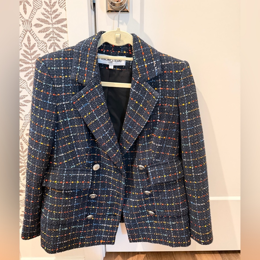 Veronica Beard Multicolor Plaid Double-Breasted R… - image 5